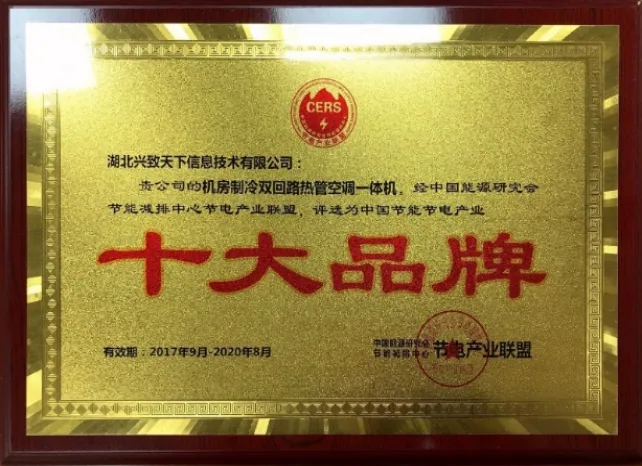 节能产品十大品牌荣誉